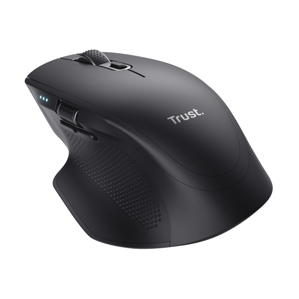 Mouse Trust Wireless Y Bluetooth Ozaa+ 24820 Negro Multidespositivo Recargable- Sensor Optico - 6 Bo