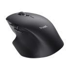 Mouse Trust Wireless Y Bluetooth Ozaa+ 24820 Negro Multidespositivo Recargable- Sensor Optico - 6 Bo
