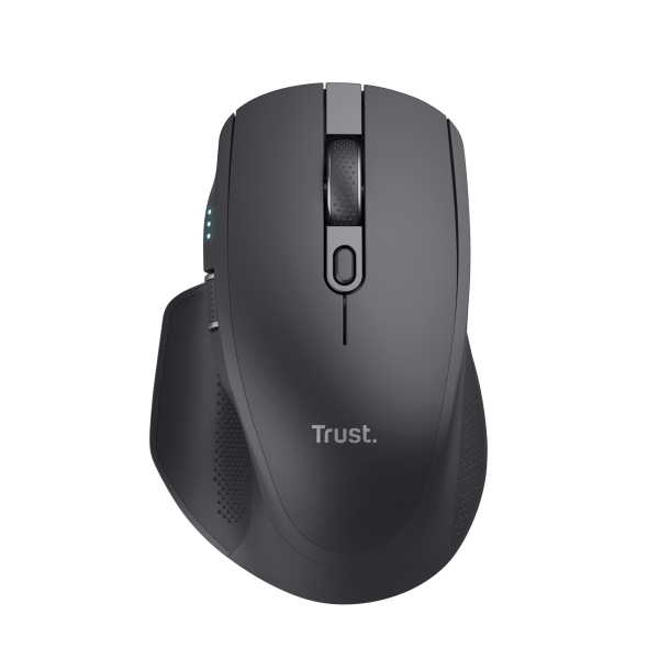 Mouse Trust Wireless Y Bluetooth Ozaa+ 24820 Negro Multidespositivo Recargable- Sensor Optico - 6 Bo