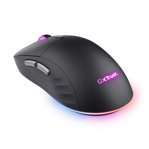 Mouse Trust Wireless Gaming Rgb Gxt 926 Redexii 25126 Iluminacion Rgb 10000dpi 6 Botones Programable