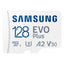 Tarjeta de Memoria SAMSUNG EVO Plus MB-MC128SA/EU - 128GB  Clase 10 + Adaptador