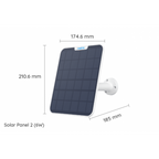 Reolink Solar Panel 2 6W IP65 Compatible con cámaras Reolink alimentadas por batería