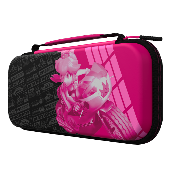 Funda Pdp Mario Kart Grand Prix Peach Travel Case Plus Glow ( Switch 2 / Lite / Oled )