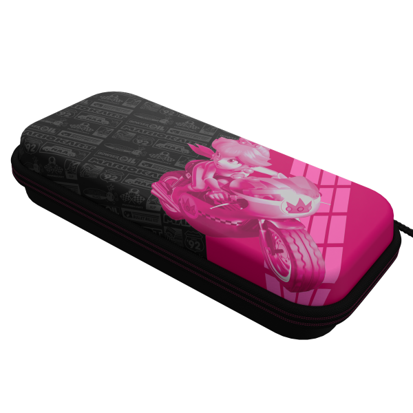 Funda Pdp Mario Kart Grand Prix Peach Travel Case Plus Glow ( Switch 2 / Lite / Oled )