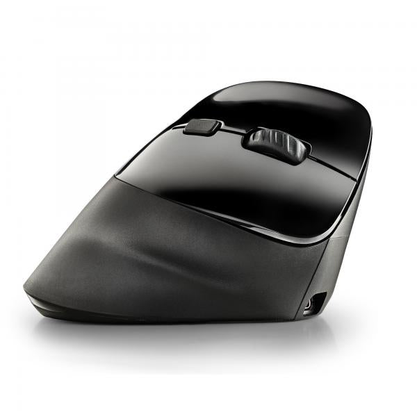 Mouse Ngs Wireless Ergo Evo Moksha Color Negro Recargable Usb-c 2400 Dpi Botones Silenciosos