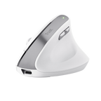 Mouse Trust Wireless Ergo Bayo Ii Rf 2.4 Ghz Dpi Ajustable 800-2400ppp 6 Botones Carga Usb-c Blanco