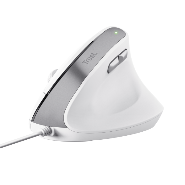 Mouse Trust Ergo Bayo Ii 25397 Dpi Ajustable 800-2400ppp 6 Botones Cable 150cm Blanco