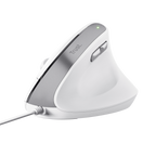 Mouse Trust Ergo Bayo Ii 25397 Dpi Ajustable 800-2400ppp 6 Botones Cable 150cm Blanco