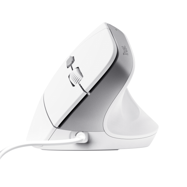Mouse Trust Ergo Bayo Ii 25397 Dpi Ajustable 800-2400ppp 6 Botones Cable 150cm Blanco