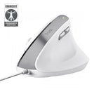 Mouse Trust Ergo Bayo Ii 25397 Dpi Ajustable 800-2400ppp 6 Botones Cable 150cm Blanco