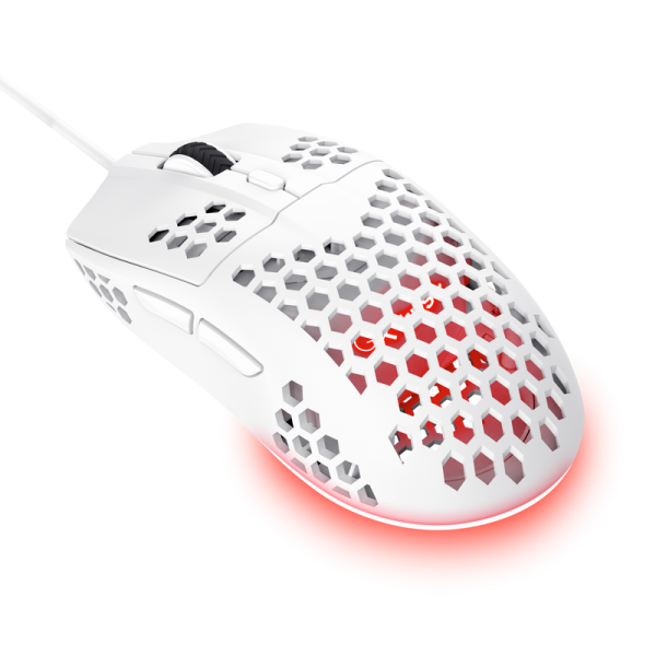 Mouse Trust Gxt928w Helox Usb Ultraligero Gaming Color Blanco Main Image