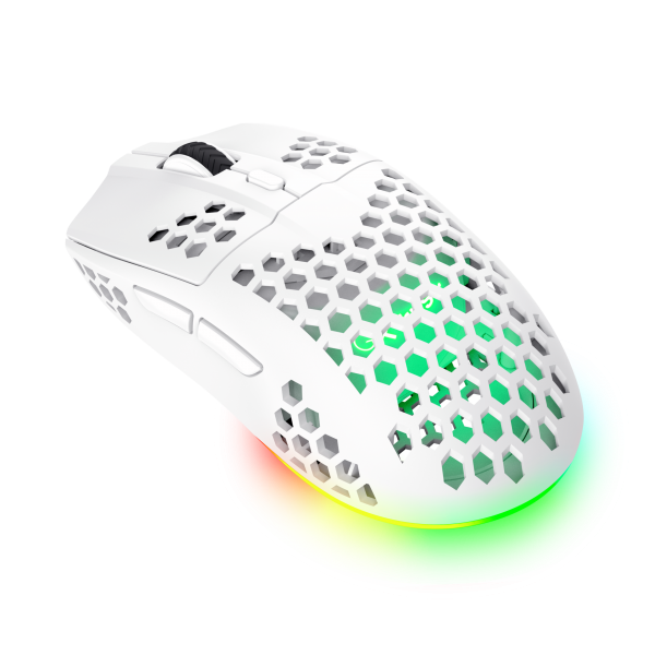 MOUSE TRUST WIRELESS GXT 929W HELOX ULTRALIGERO, ILUMINACION LED CON RESPIRACION BLANCO