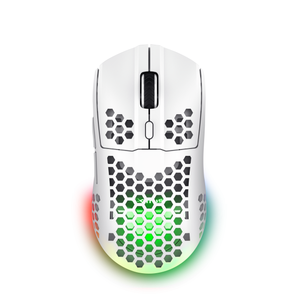 MOUSE TRUST WIRELESS GXT 929W HELOX ULTRALIGERO, ILUMINACION LED CON RESPIRACION BLANCO