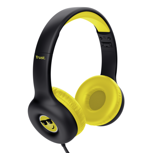 Auriculares Infantiles Trust Nouna Kids/ Con Micrófono/ Negr