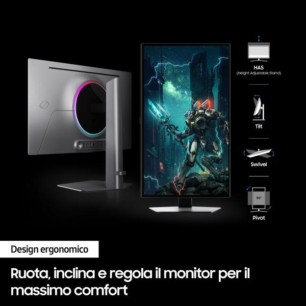 Samsung G60SD 27 Quad HD OLED 360 Hz 0,03 ms FreeSync Plata