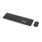 Teclado Y Mouse Logitech Wireless Signature Slim Mk950 Multidispositivo 4000 Dpi Ergonomico Grafito