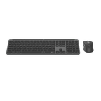 Teclado Y Mouse Logitech Wireless Signature Slim Mk950 Multidispositivo 4000 Dpi Ergonomico Grafito