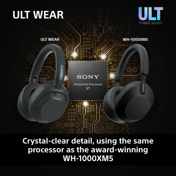 Sony ULT Wear Negro Diadema ANC Bluetooth 5.2 Multipunto Auriculares inalámbricos
