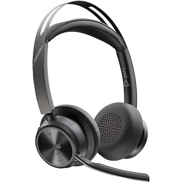 PolyVoyager Focus 2 - Auriculares inalámbricos con adaptador USB-C + Soporte de carga Main Image