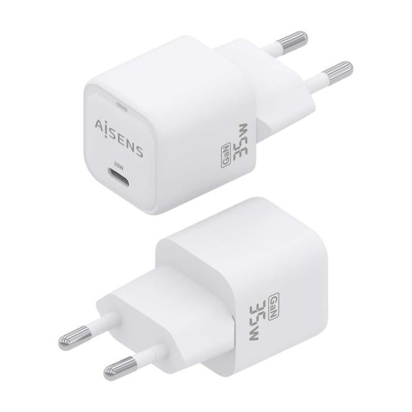 Cargador Gan De Pared Aisens Asch-35W1P022-W/ 1Xusb Tipo-C/