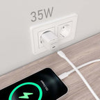 Cargador Gan De Pared Aisens Asch-35W1P022-W/ 1Xusb Tipo-C/