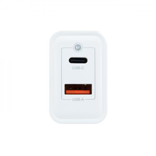 Coolbox Cargador Gan 30W Usb-C/Usb-A Pared