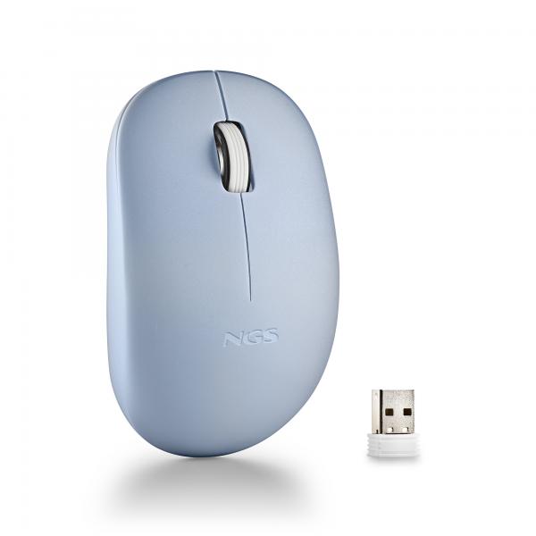 Mouse Ngs Wireless Fog Pro Azul 1000dpi 2 Botones Nano Receptor 2.4ghz Hover Image