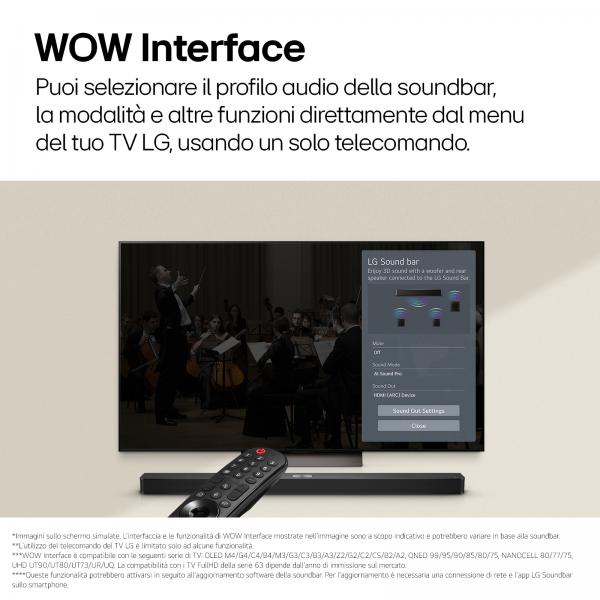 Barra de sonido LG S60TR 5.1 canales Subwoofer inalámbrico 220W 440W Bluetooth 5.3