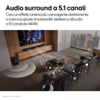 Barra de sonido LG S60TR 5.1 canales Subwoofer inalámbrico 220W 440W Bluetooth 5.3