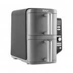 Ninja SL400EU Freidora Doble Vertical 9.5L Negro/Gris - Freidora de aire caliente