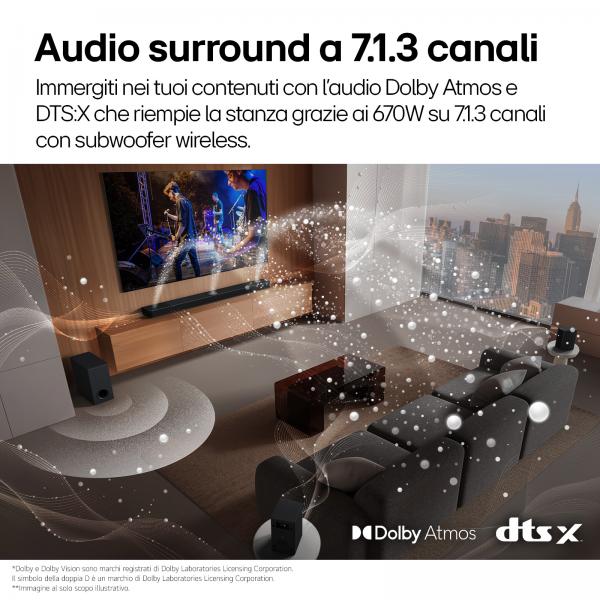 LG S90TR 7.1.3 670 W Negro - Barra de sonido Main Image
