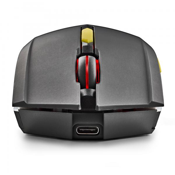 Mouse Ngs Wireless Gmx-200 Receptor 2,4ghz 800-1200-2400-3200 Dpi Bat. 300 Mah Negro