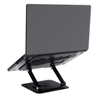 Soporte De Portatil Trust Zeff Metalico Color Negro Plegable Giratorio Hasta 16" 10kg