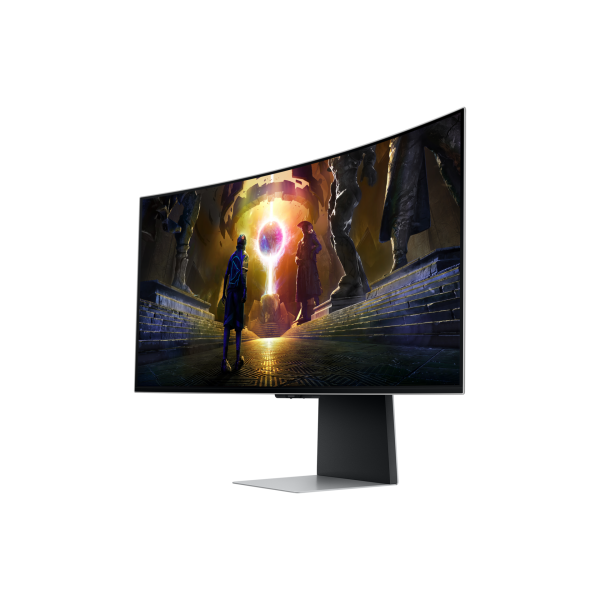 Samsung Odyssey G85SD 34" UWQHD OLED 175Hz FreeSync Curvo Plata