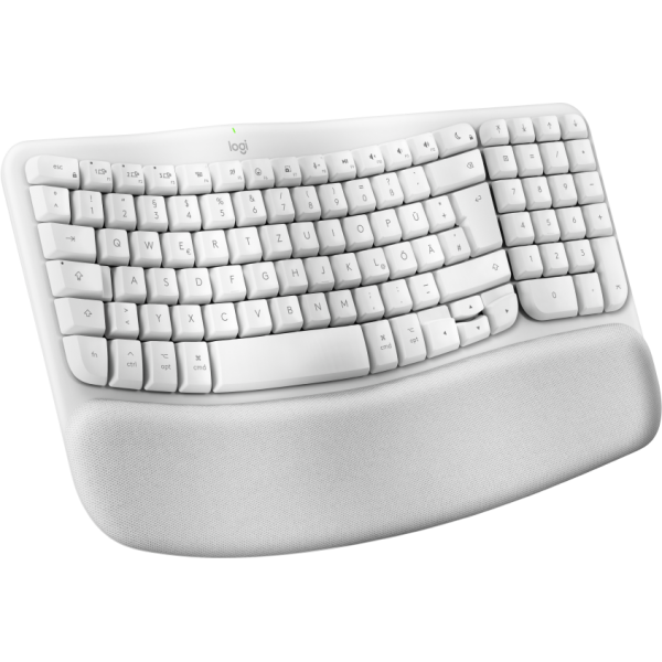 ES: Teclado Logitech Wave Keys for Mac Bluetooth Ergonómico Alemán QWERTZ