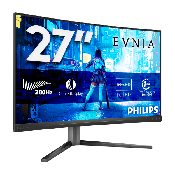 Philips Evnia 5000 27M2C5200W/00 27" FullHD VA Curvo 280 Hz Negro Main Image