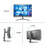 Philips Evnia 5000 27M2C5200W/00 27 FullHD VA Curvo 280 Hz Negro