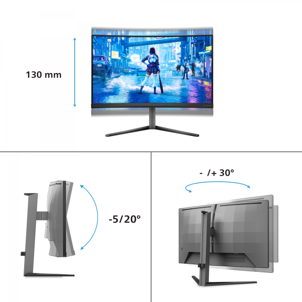 Philips Evnia 5000 27M2C5200W/00 27 FullHD VA Curvo 280 Hz Negro