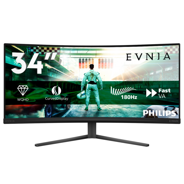Philips Evnia 34M2C3500L/00 34" Quad HD VA 180 Hz UltraWide Curvo Negro Main Image