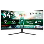 Philips Evnia 34M2C3500L/00 Negro 34 pulgadas 2K VA 180Hz 3ms curvo UltraWide Monitor