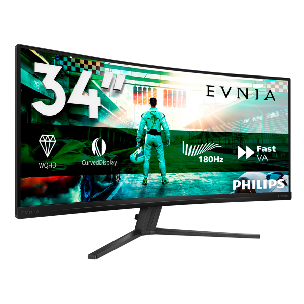 Philips Evnia 34M2C3500L/00 Negro 34 pulgadas 2K VA 180Hz 3ms curvo UltraWide Monitor