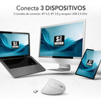 Ratón Ergonómico Inalámbrico Por Bluetooth/ 2.4Ghz Subblim G