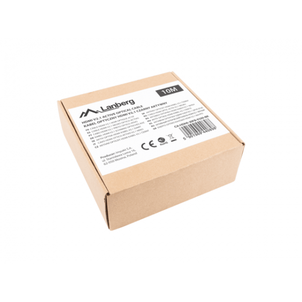 Cable Hdmi Aoc Lanberg V2.1 M/M Optico Activo 8K60Hz 10M Neg