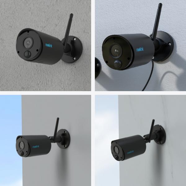 Reolink Argus Series B320-B Negro 3MP Compatible con Google Assistant - Cámara de Seguridad Exterior Main Image