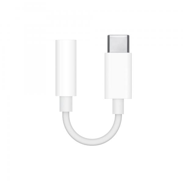 Cable Usb Tipo C A Jack 3.5mm Apple Macho - Hembra Blanco