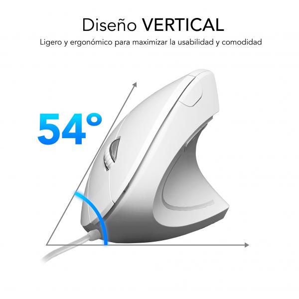 Raton Subblim Glide Vertical Ergo Blanco