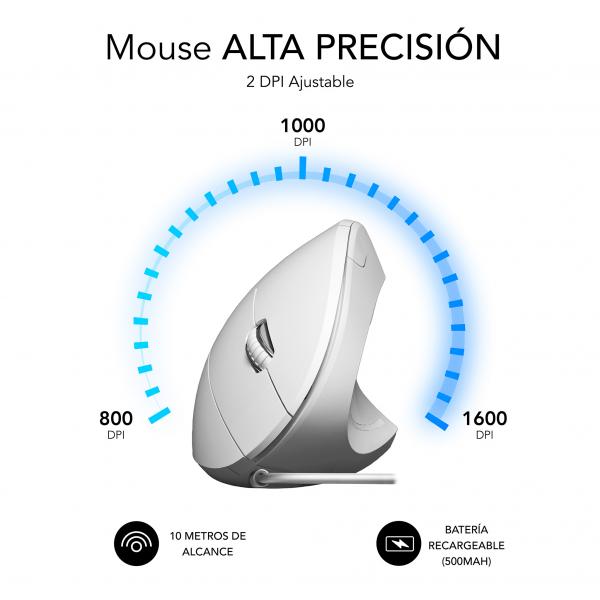 Raton Subblim Glide Vertical Ergo Blanco