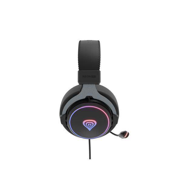 Auriculares Gaming Genesis Neon 764 Cable USB RGB Micrófono Boom Diadema