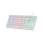 Teclado H-mech Gaming Mars Gaming Mk023 Frances Color Blanco Tamao Compacto Tkl Iluminacion Rgb
