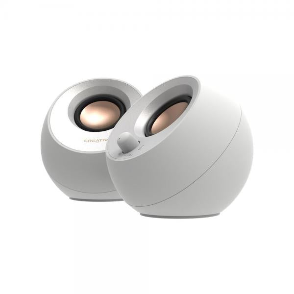 Altavoces Creative Pebble V3 2.0 Usb-C Blanco